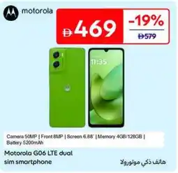 Carrefour Motorola G06 LTE dual sim smartphone offer