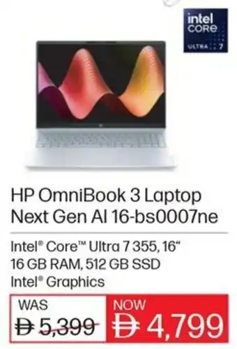 HP OmniBook 3 Laptop Next Gen Al 16-bs0007ne