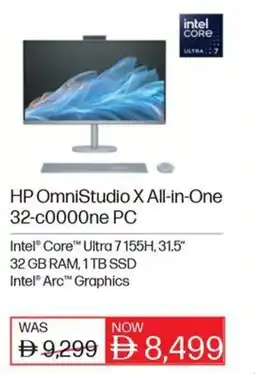 Sharaf DG HP OmniStudio X All-in-One 32-c0000ne PC offer