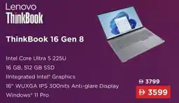 Sharaf DG Lenovo ThinkBook 16 Gen 8 offer