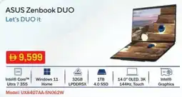 Sharaf DG ASUS Zenbook DUO offer