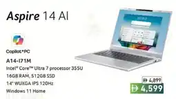 Sharaf DG Acer Aspire 14 Al offer