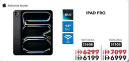 Sharaf DG IPAD PRO MDYJ4AB/A 256GB offer