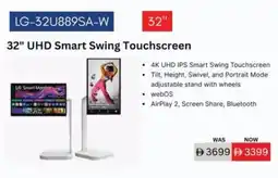 Sharaf DG LG 32" UHD Smart Swing Touchscreen LG-32U889SA-W offer