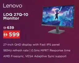 Sharaf DG Lenovo LOQ 27Q-10 Monitor offer