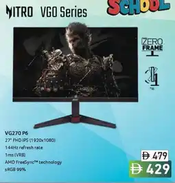 Sharaf DG acer NITRO VGO Series VG270 P6 offer