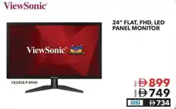 Sharaf DG ViewSonic 24" FLAT, FHD, LED PANEL MONITOR VX2458-P-MHD offer