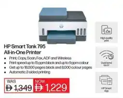 Sharaf DG HP Smart Tank 795 All-in-One Printer offer