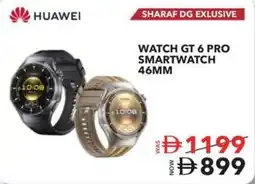 Sharaf DG HUAWEI WATCH GT 6 PRO SMARTWATCH 46MM offer
