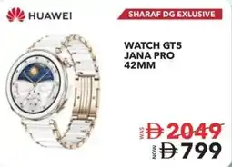 Sharaf DG HUAWEI WATCH GT5 JANA PRO 42MM offer