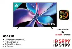 Sharaf DG Hisense 85" 85Q71Q LED offer
