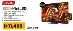 Sharaf DG TCL 75C8L SQD-Mini LED offer