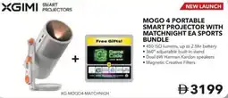 Sharaf DG XGIMI mogo 4 portable smart projector with matchnight ea sports bundle offer