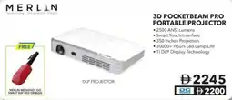 Sharaf DG Merlin 3D pocketbeam pro portable projector offer