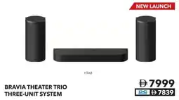 Sharaf DG Sony bravia theater trio three-unit system offer