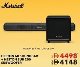 Sharaf DG Marshall heston 60+ heston sub 200 subwoofer offer