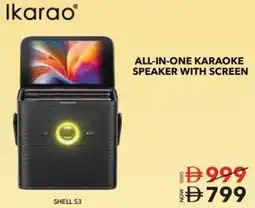 Sharaf DG Ikarao all-in-one karaoke speaker with screen offer