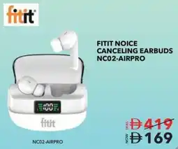 Sharaf DG Fitit fitit noice2 canceling earbuds NC02-AIRPRO offer
