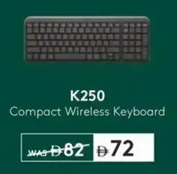 Sharaf DG logitech K250 Compact Wireless Keyboard offer