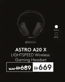 Sharaf DG logitech ASTRO A20 X LIGHTSPEED Wireless Gaming Headset offer