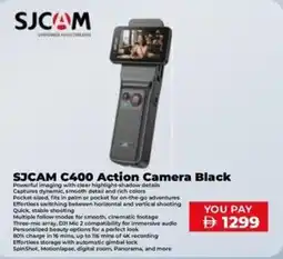 Sharaf DG SJCAM C400 Action Camera Black offer