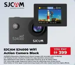 Sharaf DG SJCAM SJ4000 Wifi Action Camera Black offer