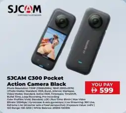 Sharaf DG SJCAM C300 Pocket Action Camera Black offer