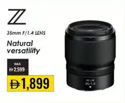 Sharaf DG ZZ 35mm F/1.4 LENS Natural versatility offer
