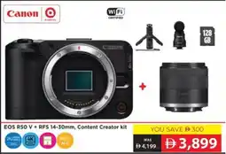 Sharaf DG Canon EOS R50 V + RFS 14-30mm, Content Creator kit offer