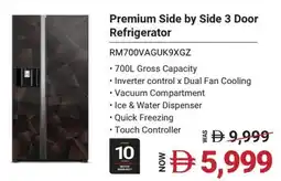 Sharaf DG Hitachi Premium Side by Side 3 Door Refrigerator RM700VAGUK9XGZ offer