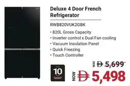 Sharaf DG Hitachi Deluxe 4 Door French Refrigerator offer