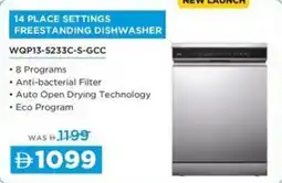 Sharaf DG Midea 14 place settings freestanding dishwasher offer