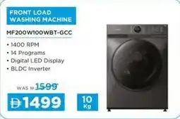 Sharaf DG Media front load washing machine MF200W100WBT-GCC offer