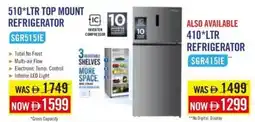Sharaf DG Midea Top mount refrigerator SGR515IE offer