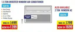 Sharaf DG Media 1.5 ton inverter window air conditioner SGA18i offer