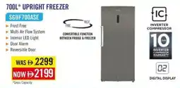 Sharaf DG Midea upright freezer SGUF700ASE offer