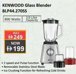 Sharaf DG KENWOOD Glass Blender BLP44.270SS offer