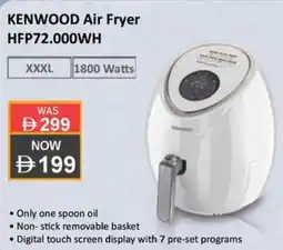 Sharaf DG KENWOOD Air Fryer HFP72.000WH offer