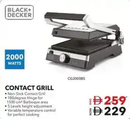 Sharaf DG Black+ Decker contact grill offer