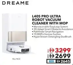 Sharaf DG Dreame L40S pro ultra robot vacuum cleaner with mop offer