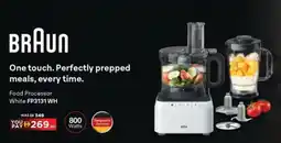 Sharaf DG BRAUN Food Processor White FP3131 WH offer