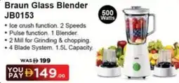 Sharaf DG Braun Glass Blender JB0153 offer