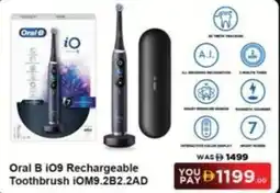 Sharaf DG Oral B i09 Rechargeable Toothbrush IOM9.2B2.2AD offer