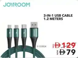 Sharaf DG Joyroom 3-in-1 USB cable 1.2 meters offer