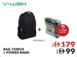 Sharaf DG V-walk bag 15inch + power bank offer
