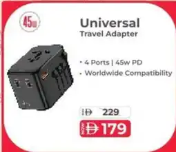 Sharaf DG 45w Universal Travel Adapter offer