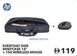 Sharaf DG Hp everyday OGR briefcase 14" + 150 wireless mouse offer