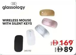 Sharaf DG Glassology wireless mouse with silent keys offer