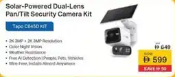Sharaf DG +tp-link Solar-Powered Dual-Lens Pan/Tilt Security Camera Kit offer