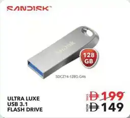 Sharaf DG Sandisk ultra luxe USB 3.1 Flash Drive offer